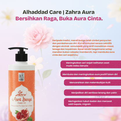 Alhaddad Care (Zahra Aura) Sabun Mandian 7 Bunga (Orange Series) (450 ML)