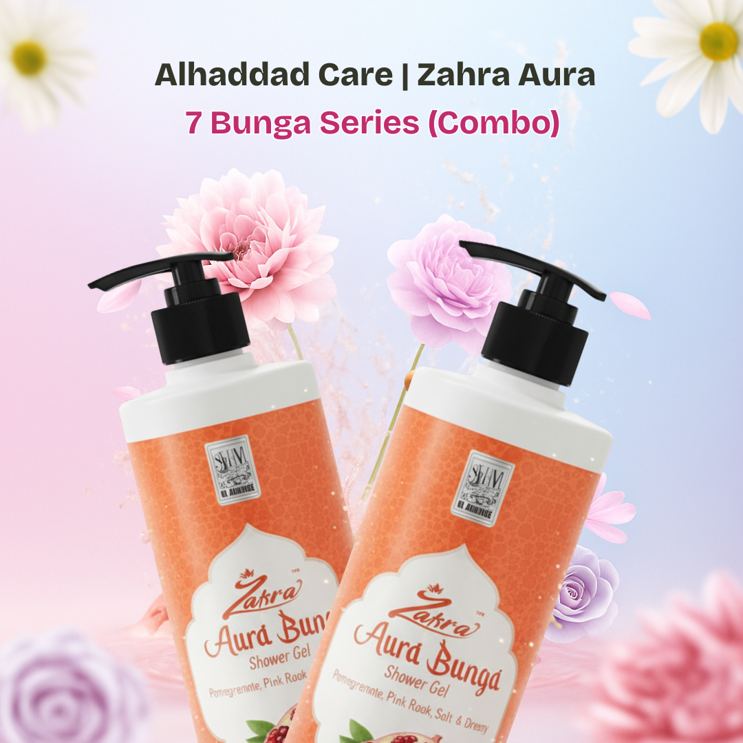Alhaddad Care (Zahra Aura) Sabun Mandian 7 Bunga (Orange Series) (450 ML)